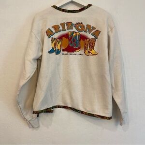 Vintage Arizona Cream Cardigan Sweatshirt